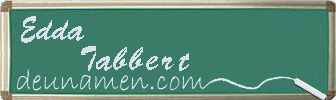 Edda Tabbert Visitenkarte